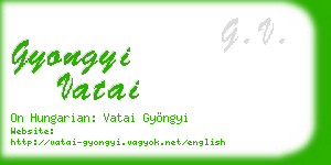 gyongyi vatai business card
